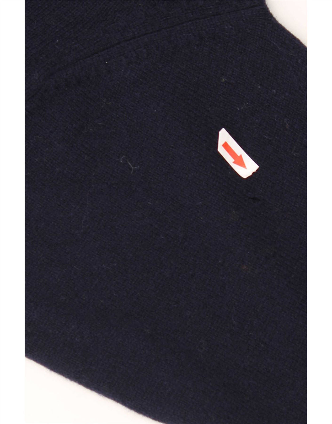 Suéter masculino Musto com zíper e gola em lã de cordeiro grande azul marinho