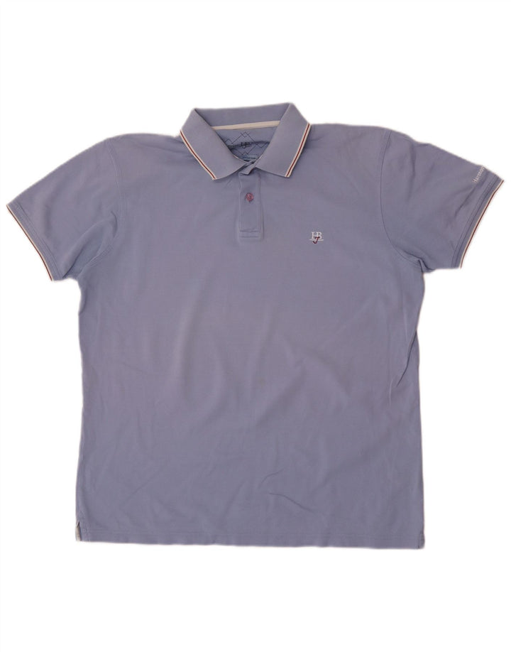 Camisa polo masculina Harmont & Blaine 2XL algodão azul