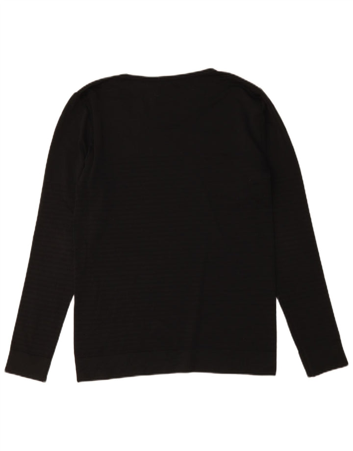 Nike Mens Dri Fit Top Manga Longa Médio Poliéster Preto