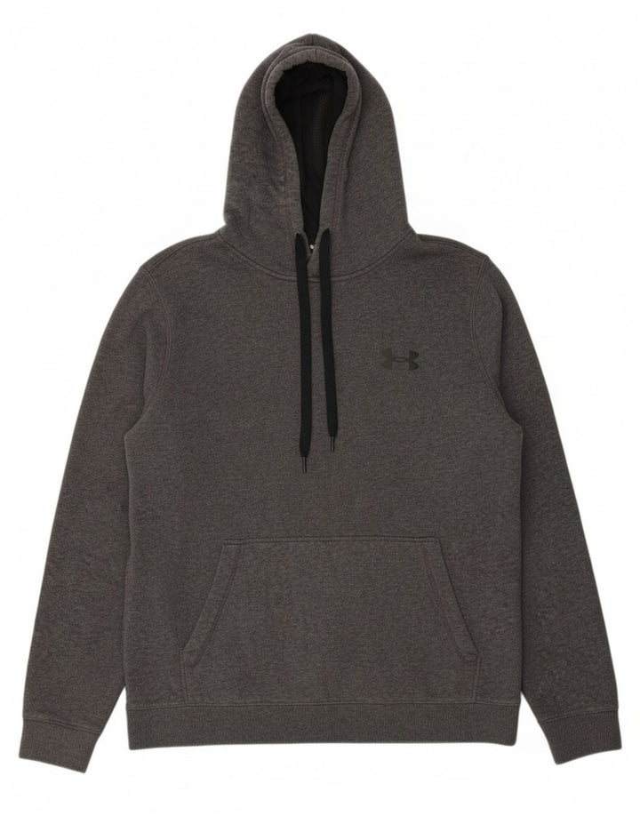 UNDER ARMOUR Suéter masculino com capuz e algodão cinza médio