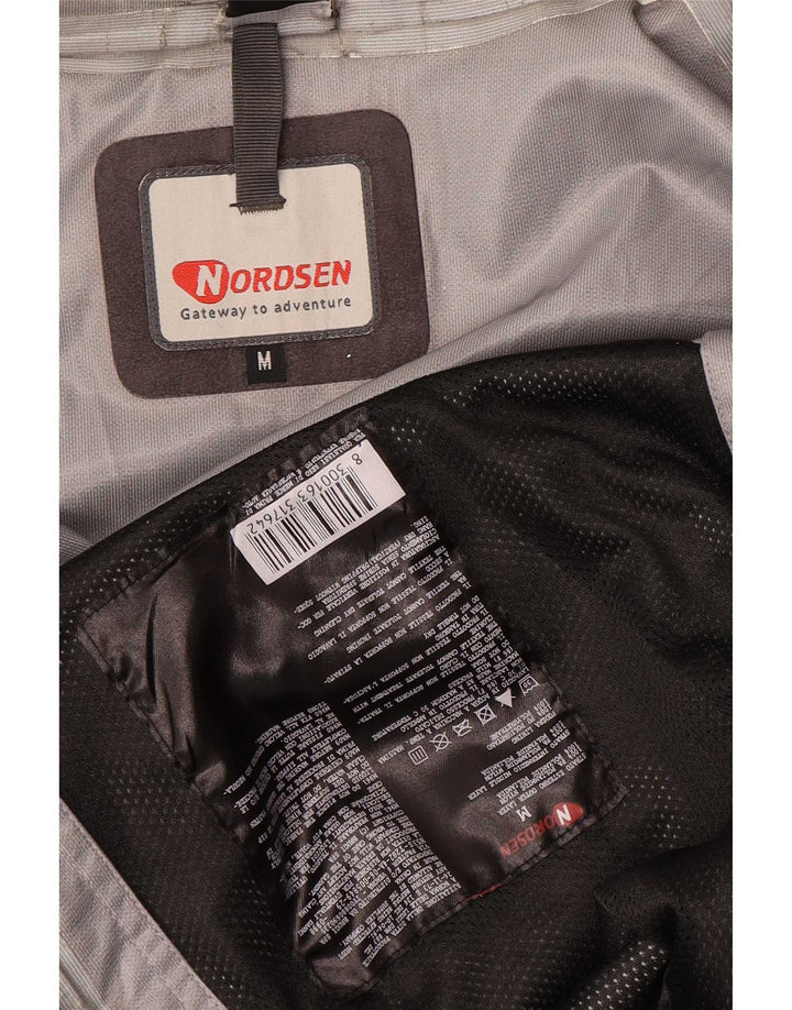 Jaqueta de chuva masculina Nordsen com capuz UK 38 médio preto colorblock nylon