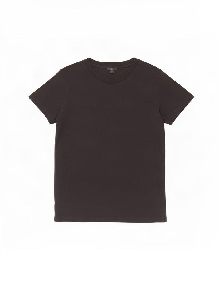 Cos Camiseta Masculina Top Médio Algodão Preto