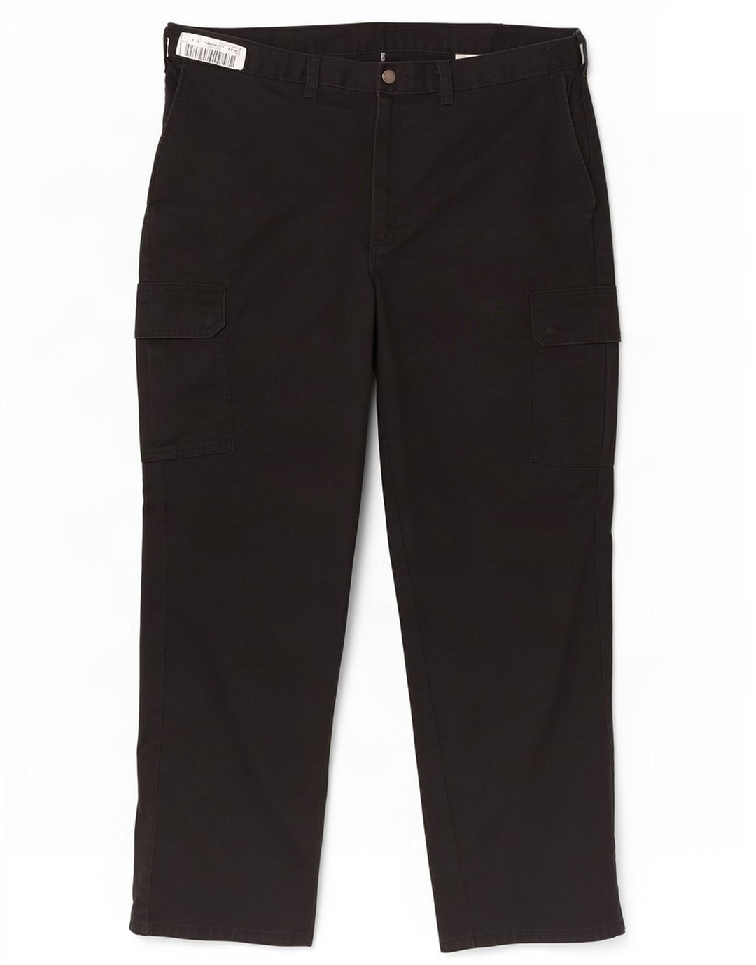 Calças cargo retas masculinas Dickies W42 L32 poliéster preto