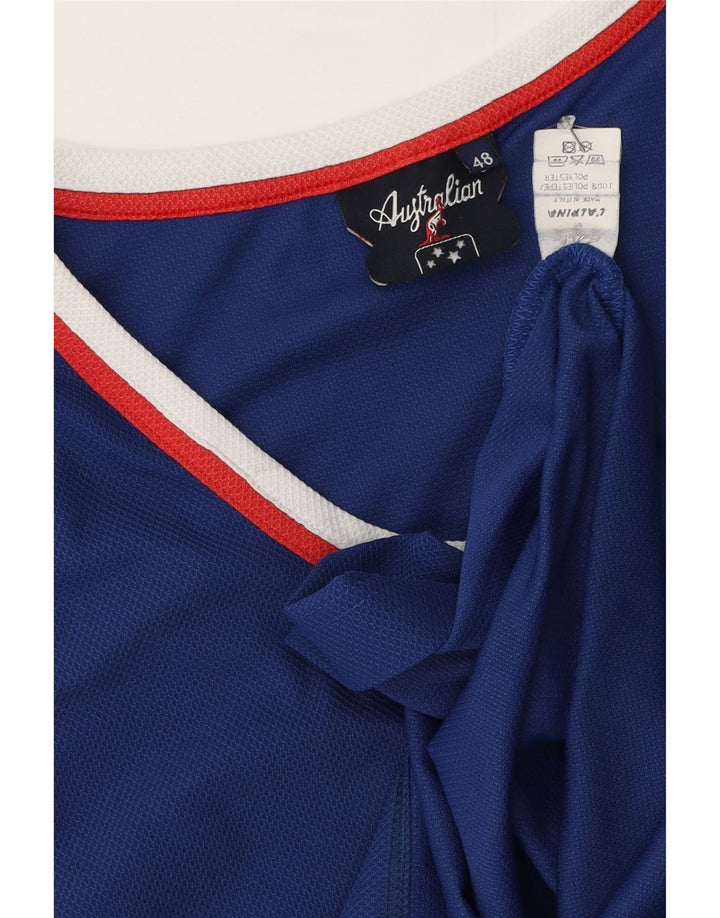 Colete masculino AUSTRALIAN L'ALPINA Top IT 48 poliéster azul médio