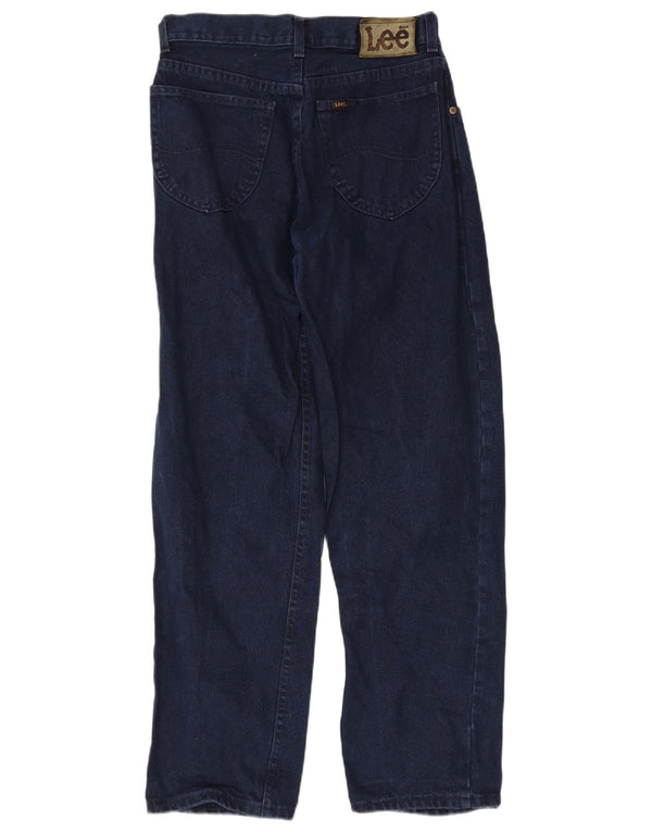 Lee Mens Riders Straight Jeans W30 L30 Azul Marinho Algodão