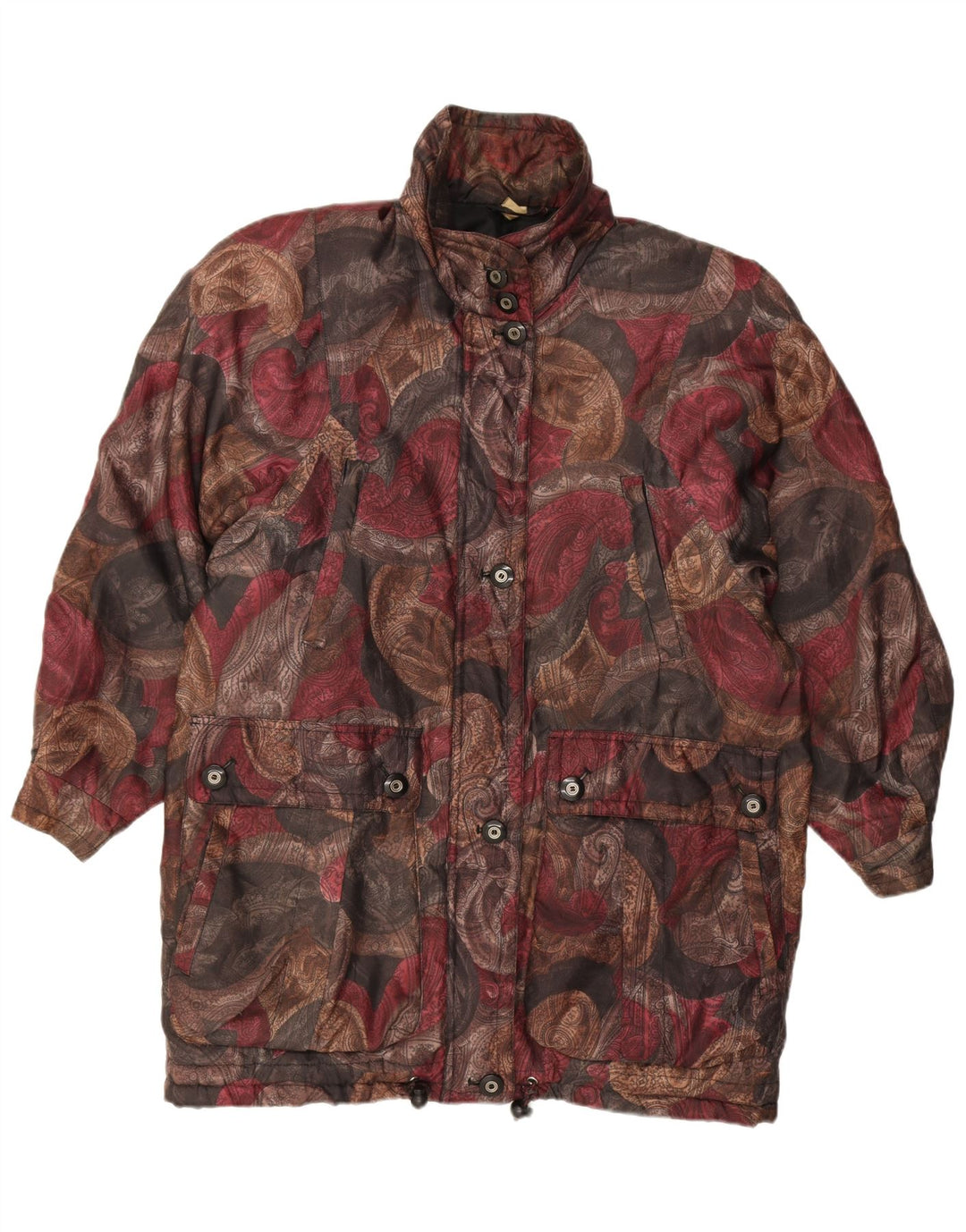 Casaco corta-vento feminino VINTAGE EU 36/38 pequeno multicolorido Paisley