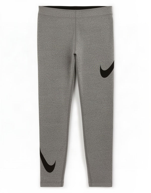 Leggings Nike Feminino UK 18 XL Cinza Flecked Algodão