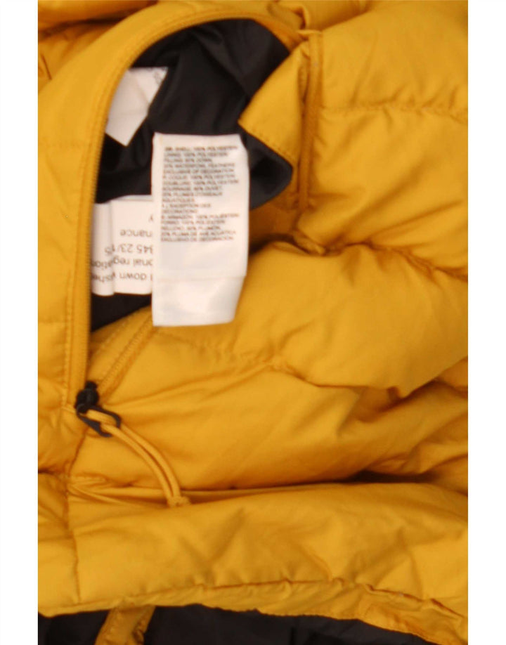 Jaqueta masculina acolchoada com capuz The North Face UK 40 grande poliéster amarelo
