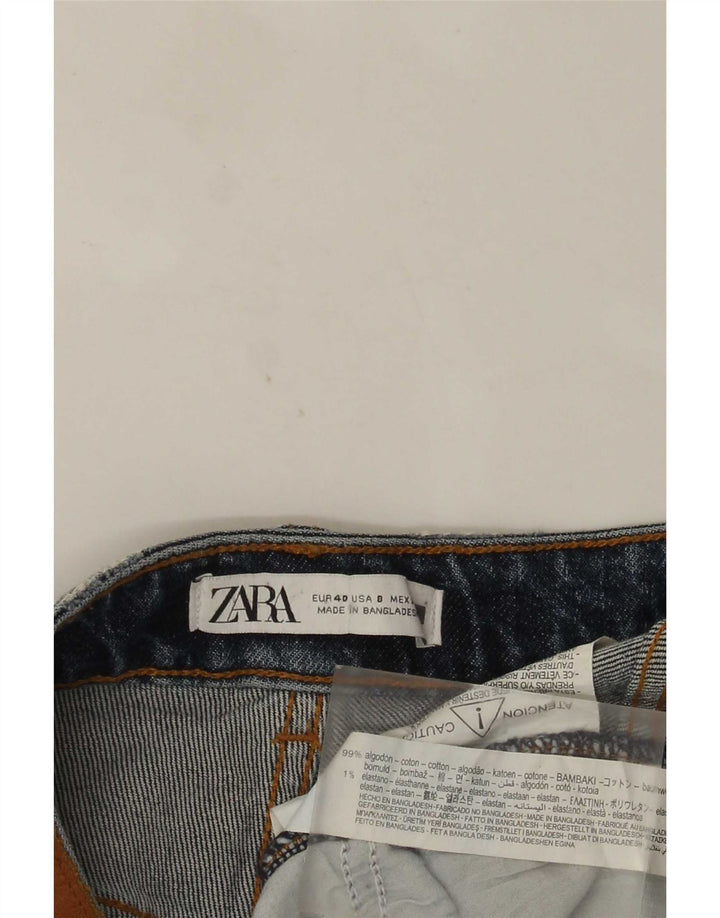 Calça jeans reta feminina Zara EU 40 médio W30 L28 algodão azul
