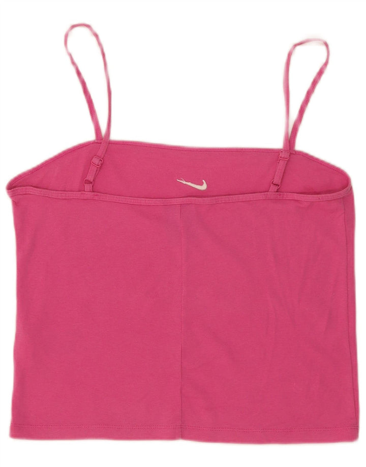 Nike Womens Cami Top UK 14 Grande Algodão Rosa