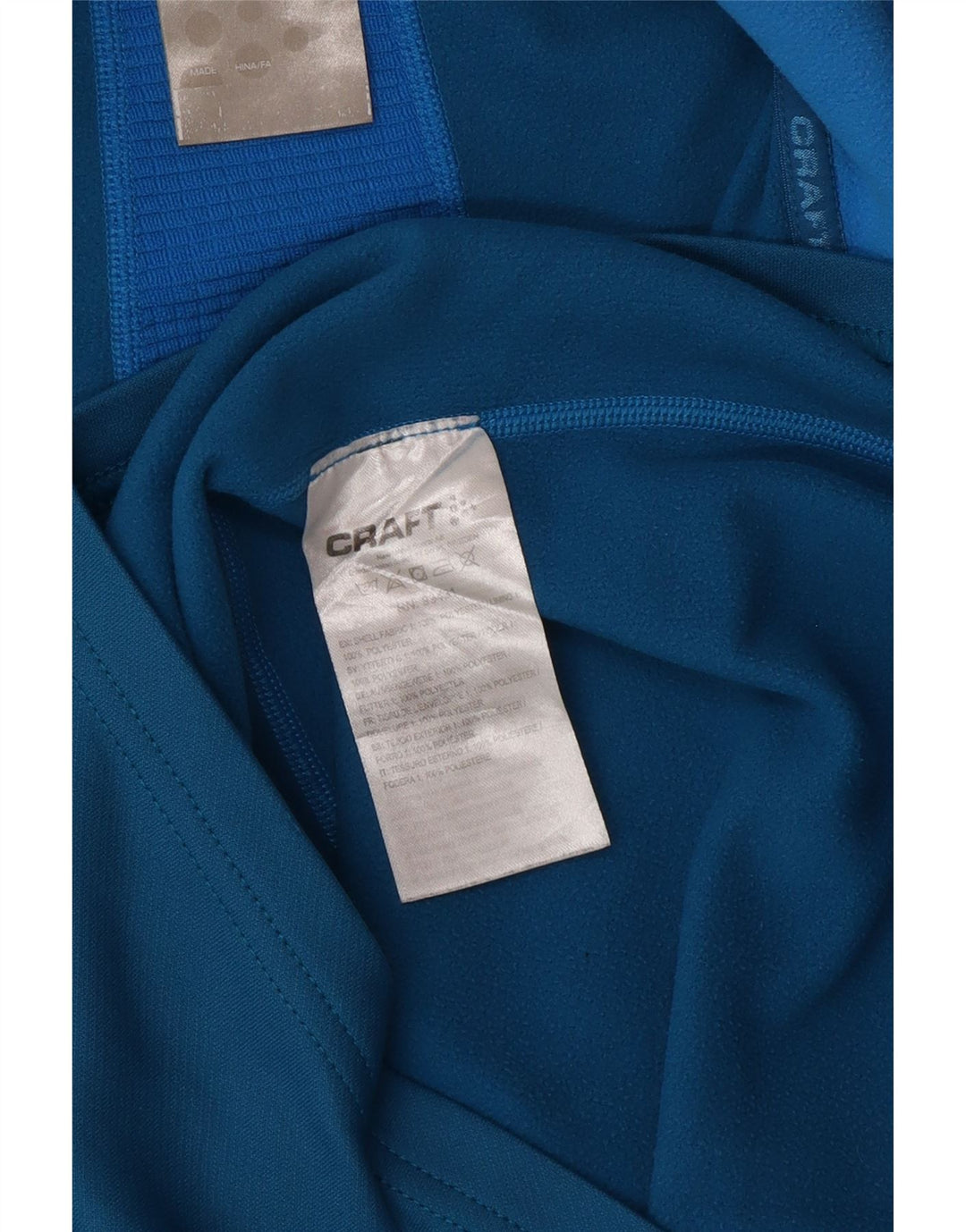 Pulôver vintage masculino com zíper e gola em bloco colorido azul médio