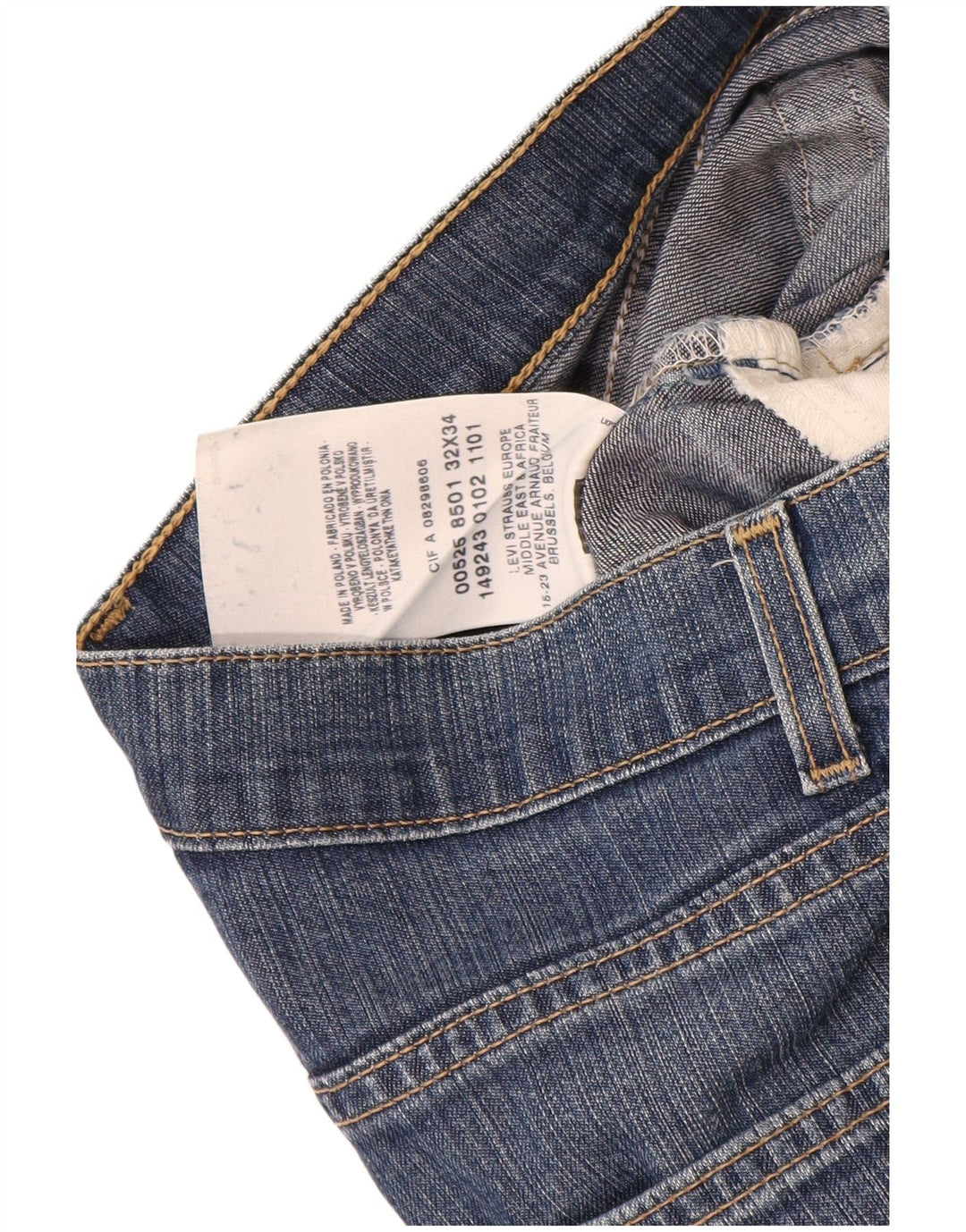 Calça jeans feminina Levi's 526 Bootcut W32 L29 azul algodão