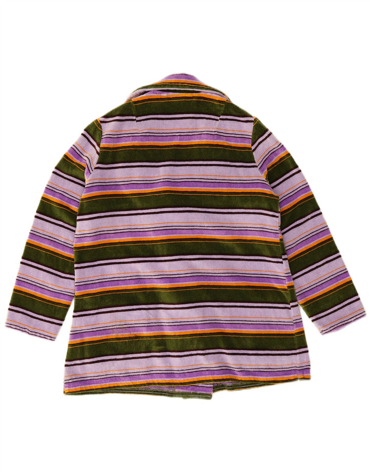 Jaqueta blazer feminina VINTAGE de tecido felpudo EU 40 médio multicolorido