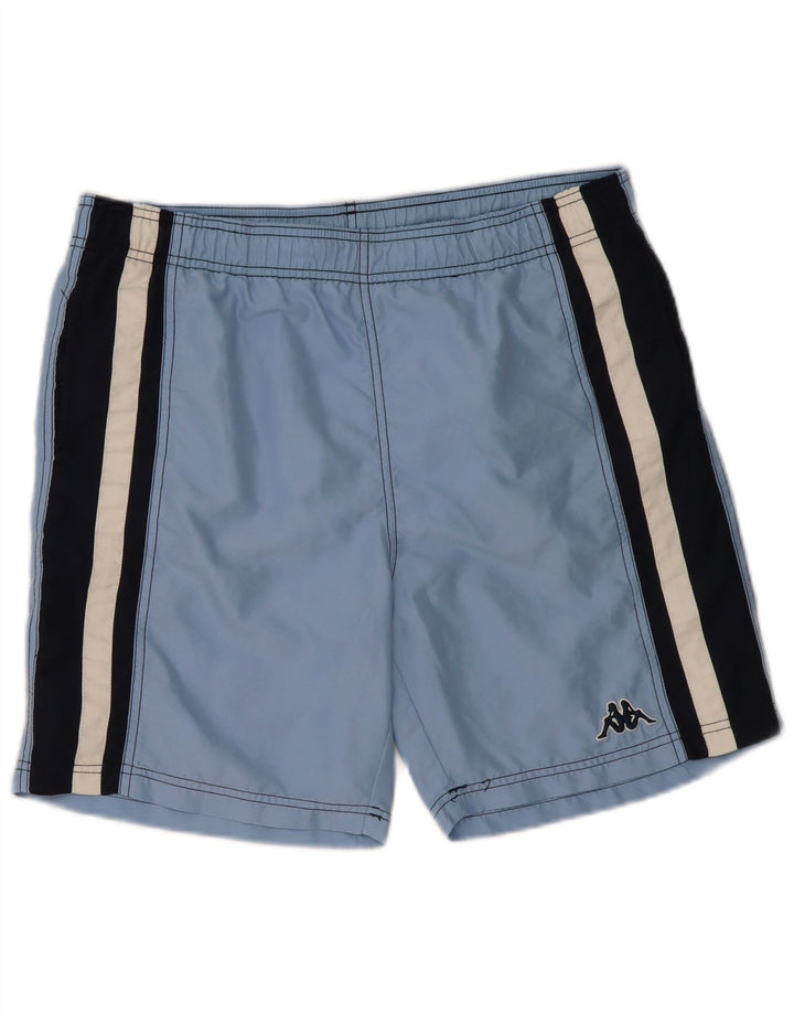 Shorts de natação masculino KAPPA poliéster colorblock azul médio