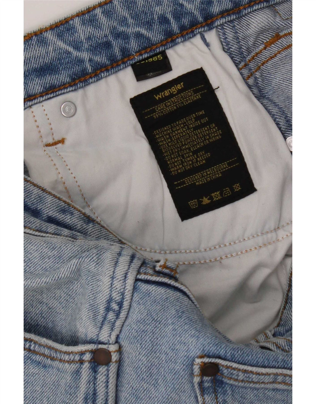 Wrangler Mens Sid Skinny Jeans W30 L30 Azul Algodão