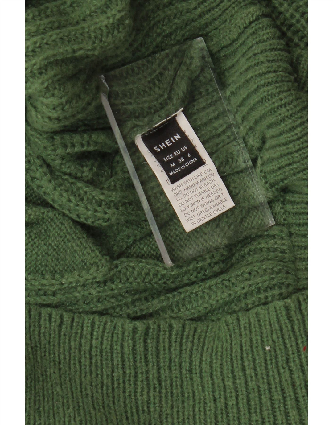 SHEIN Suéter feminino oversized com gola redonda Reino Unido 14 verde médio