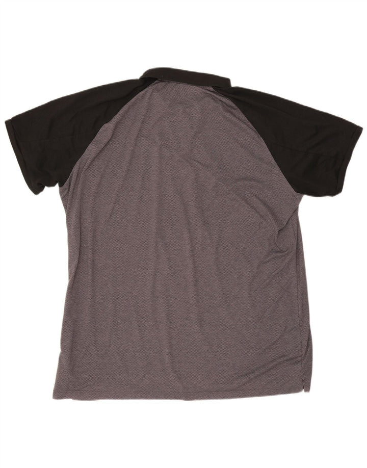 Camisa polo masculina Nike Dri Fit 2XL cinza colorblock poliéster