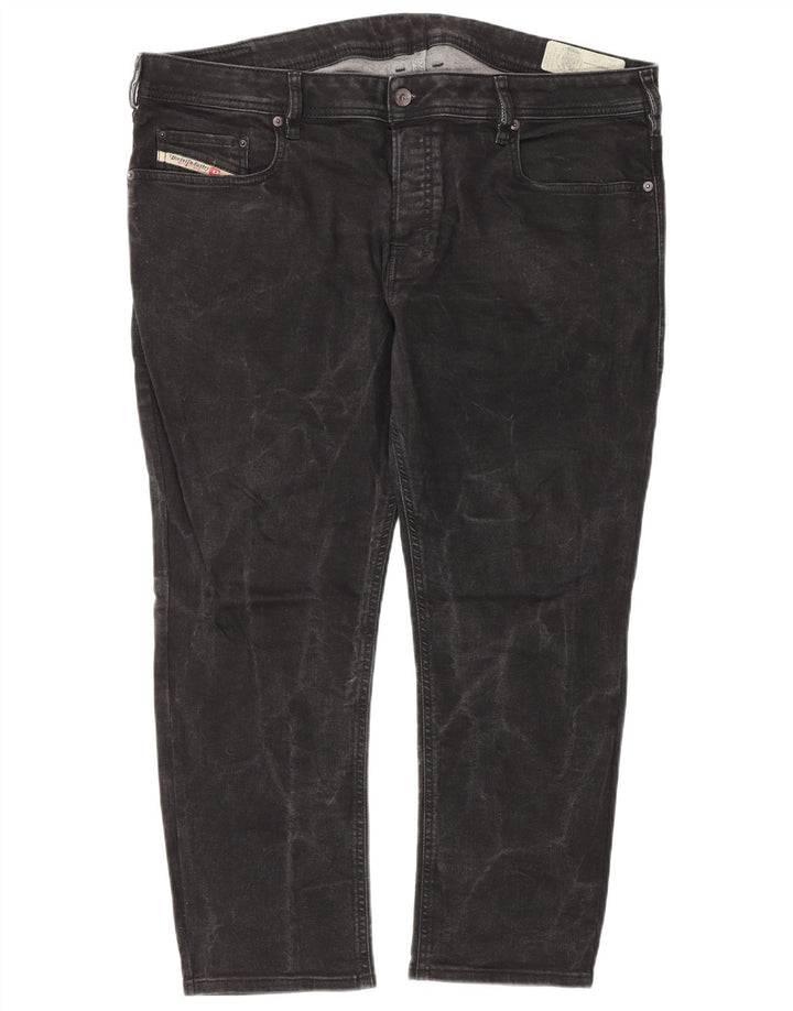 DIESEL Jeans retos masculinos W38 L27 algodão preto