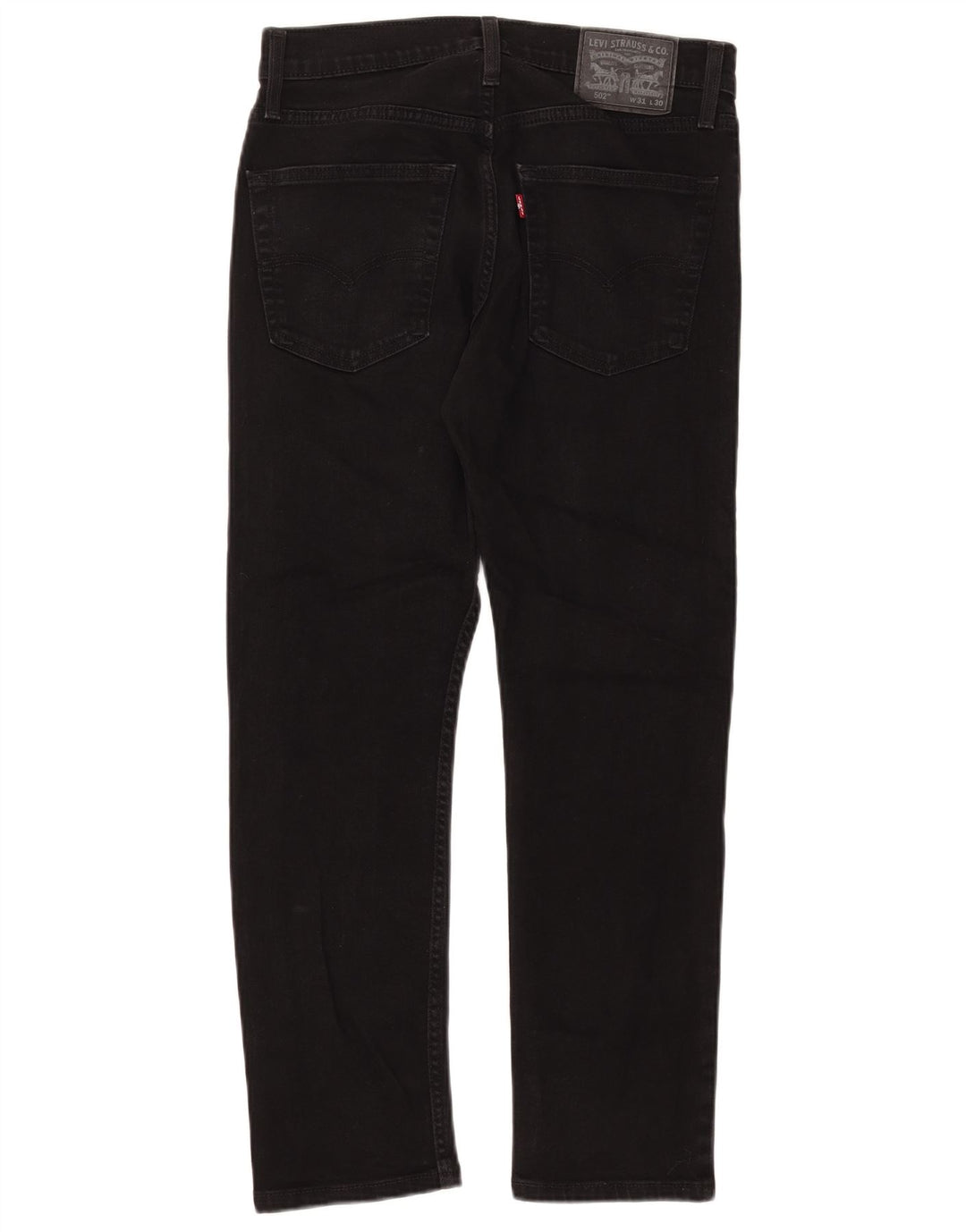Levi's Masculino 502 Tapered Jeans W31 L27 Algodão Preto