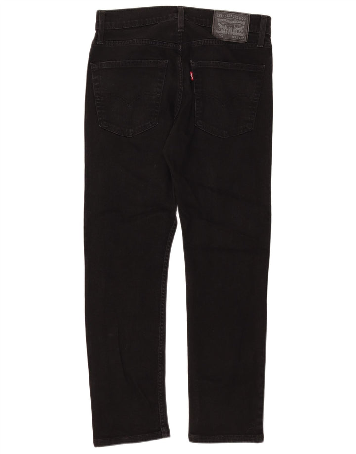 Levi's Masculino 502 Tapered Jeans W31 L27 Algodão Preto