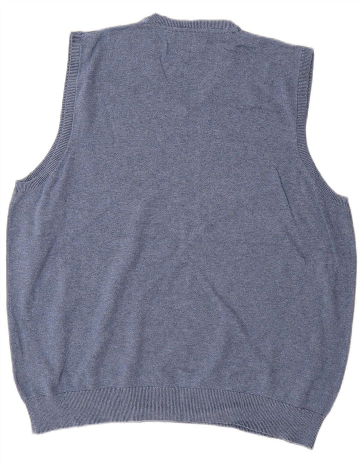 Regata masculina Marks & Spencer com colete XL de algodão azul