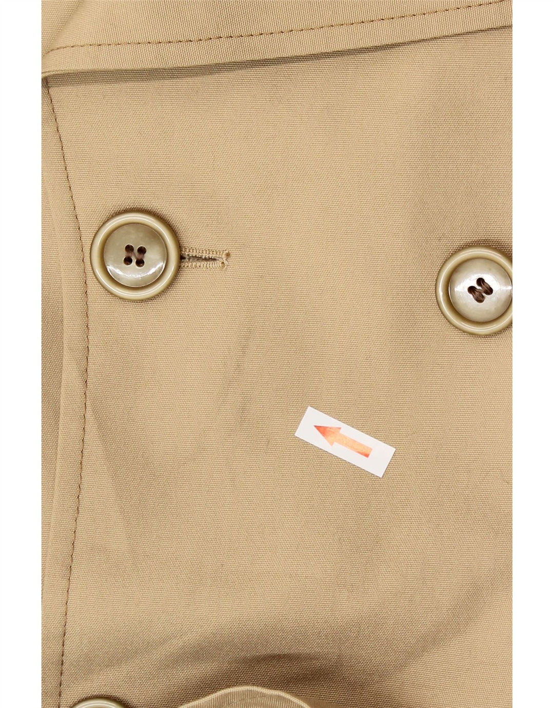 NINO Mens Trench Coat UK 38 Poliéster Bege Médio