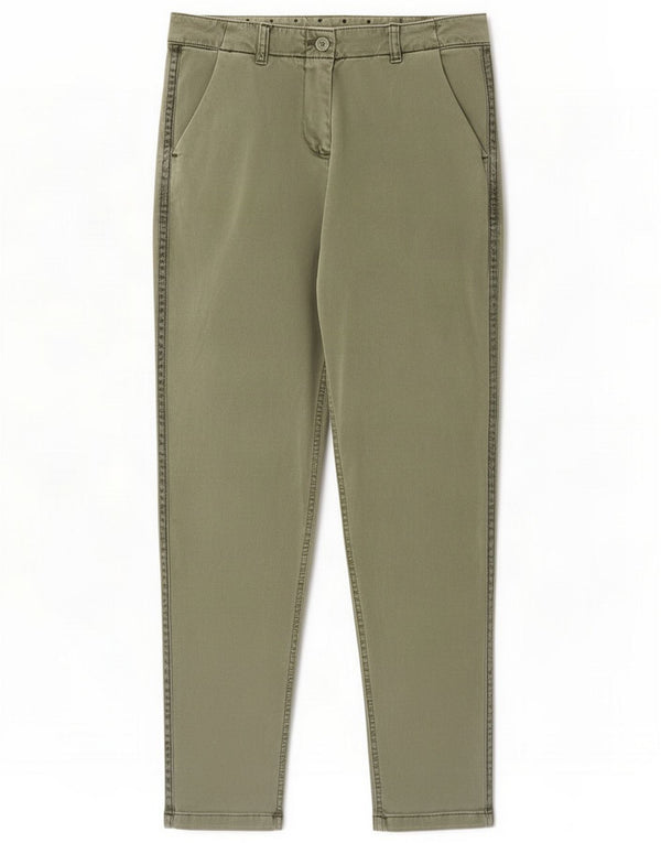Calça Chino Feminina Slim White Stuff W28 L28 Verde