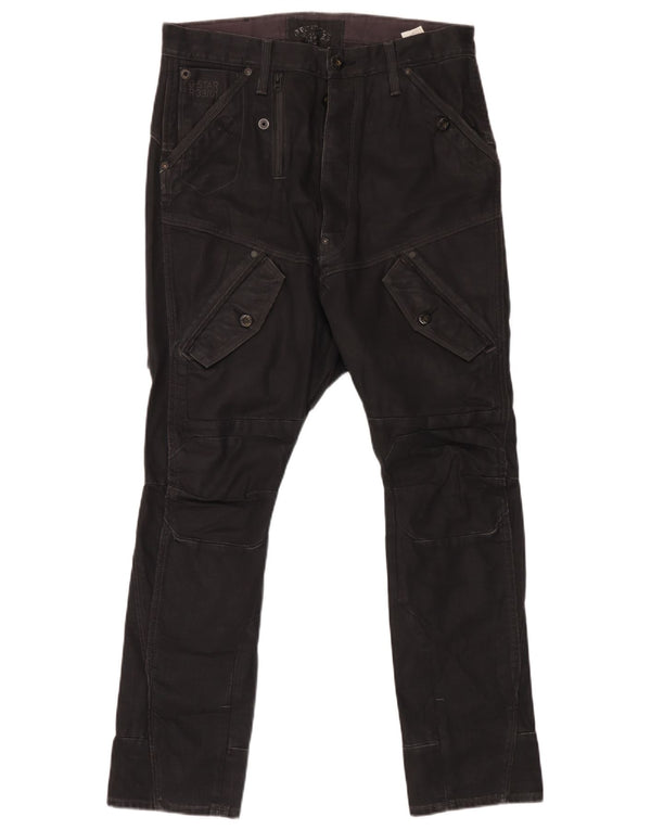 Calça cargo slim masculina G-Star W33 L32 algodão preto