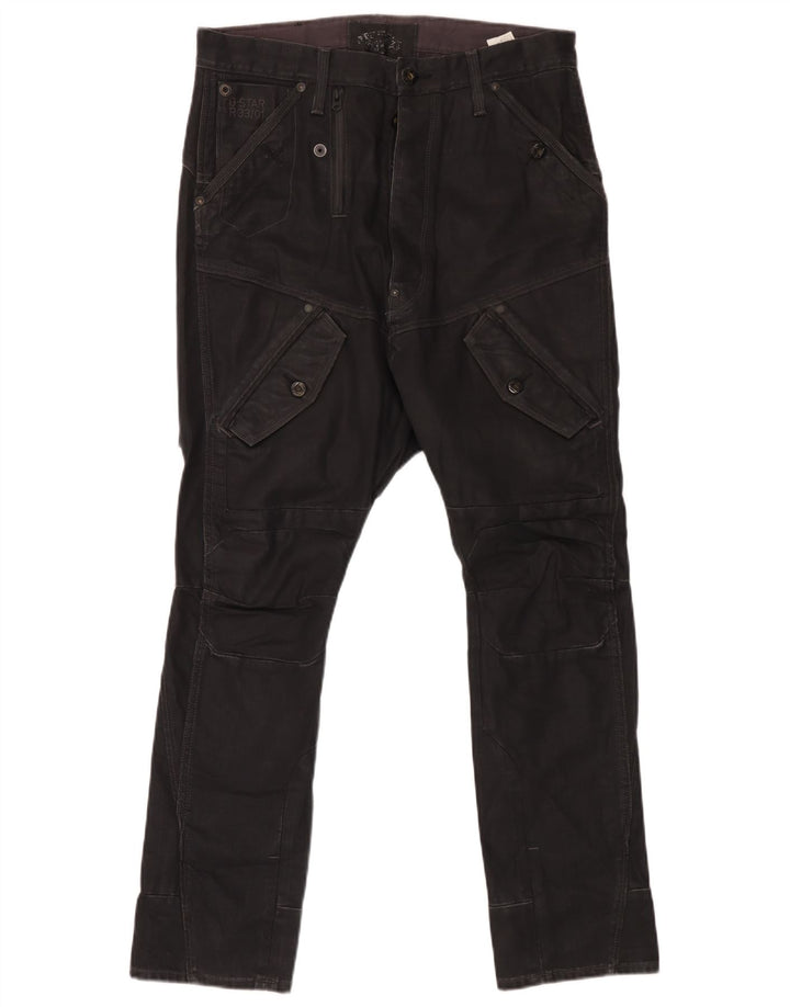 Calça cargo slim masculina G-Star W33 L32 algodão preto