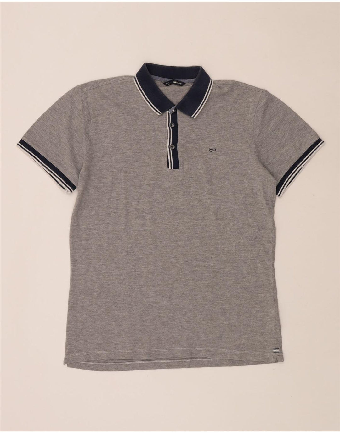 Camisa polo masculina GAS cinza médio