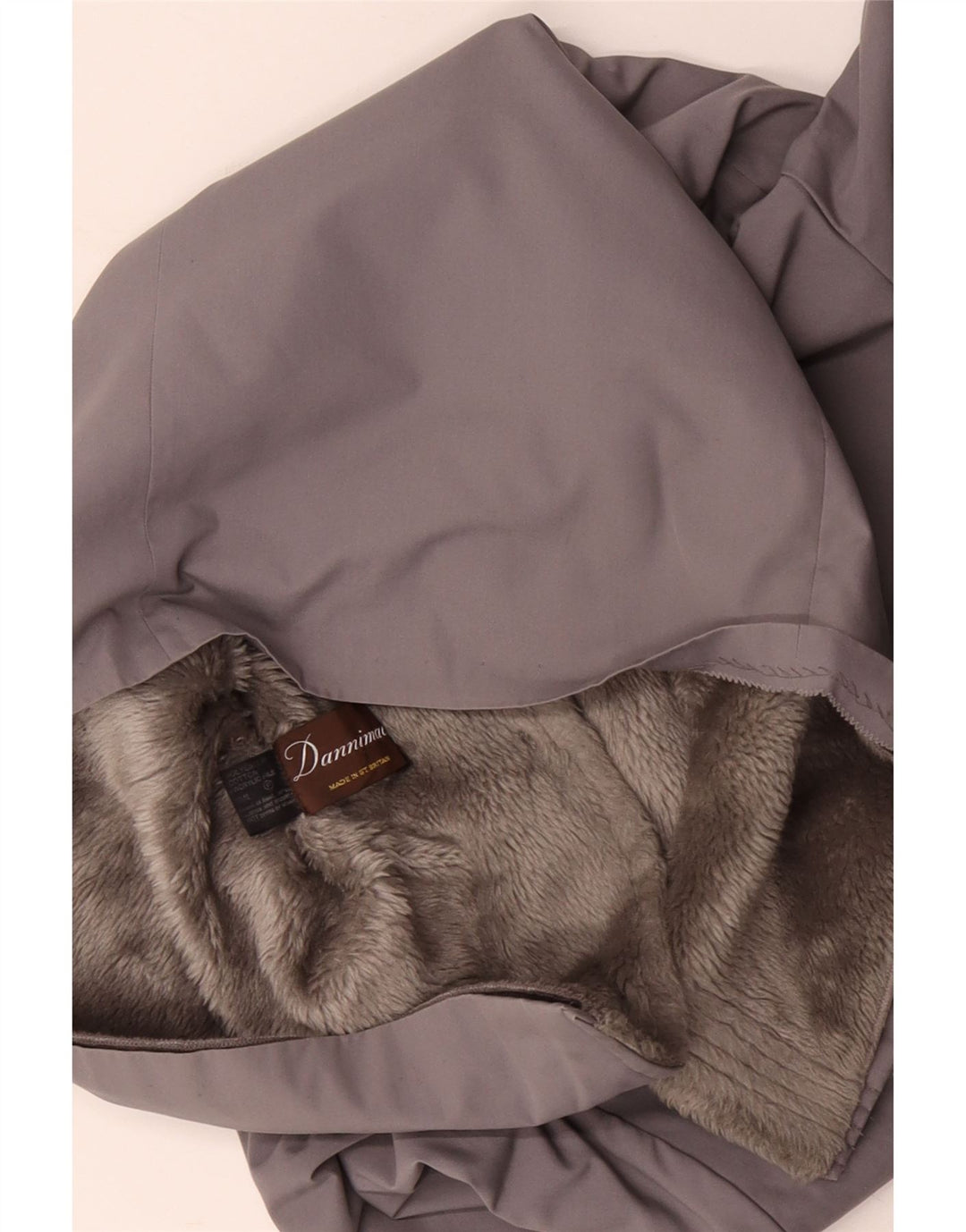 Sobretudo feminino Sherpa DANNIMAC UK 18 XL algodão cinza