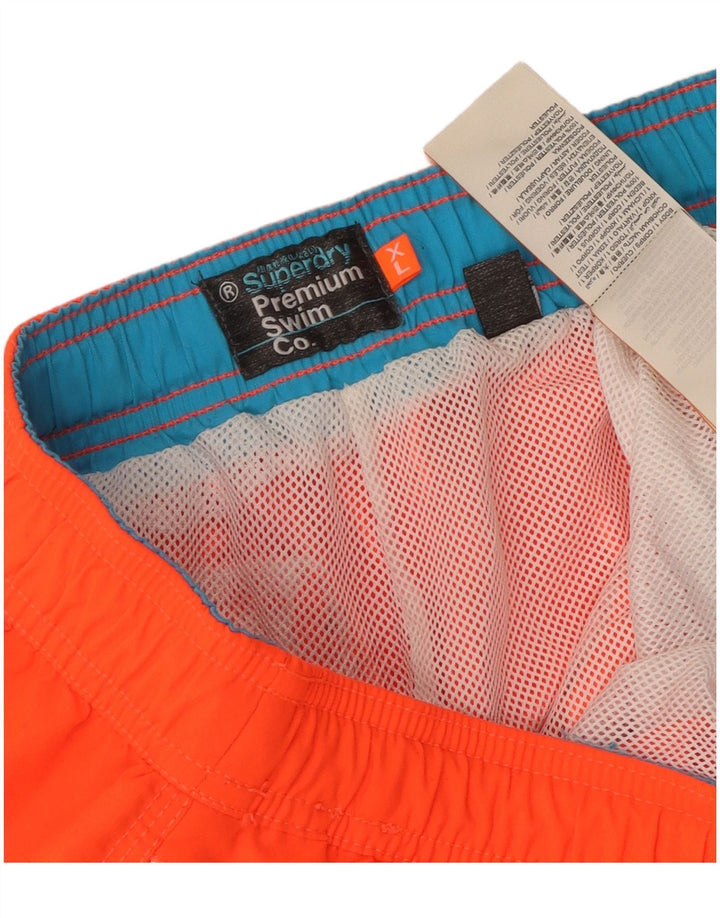 Shorts de natação masculino Superdry Graphic XL laranja poliéster