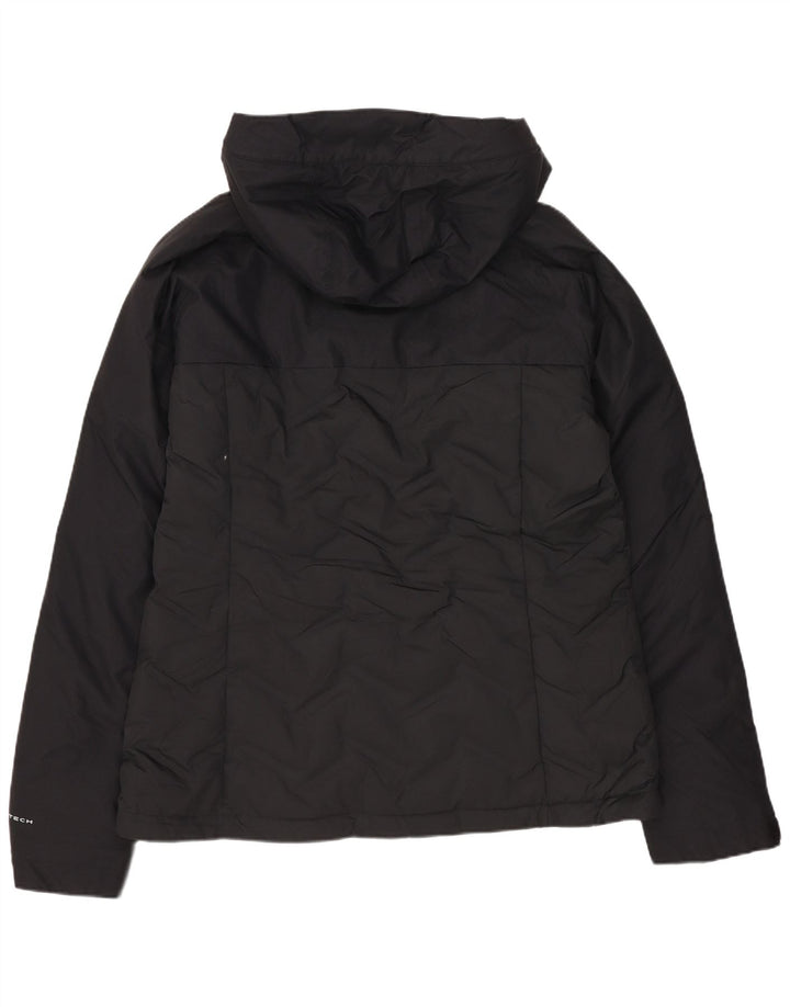 Jaqueta Columbia Feminina Omni-Tech Acolchoada com Capuz Reino Unido 14 Grande Nylon Preto