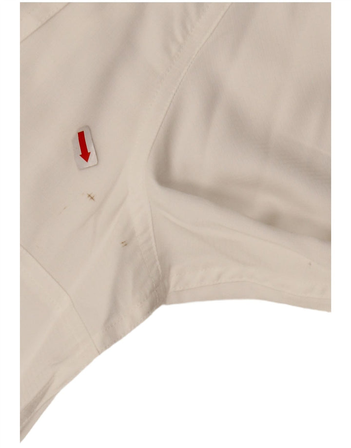 EDDIE BAUER Camisa masculina de manga curta XL poliéster branco