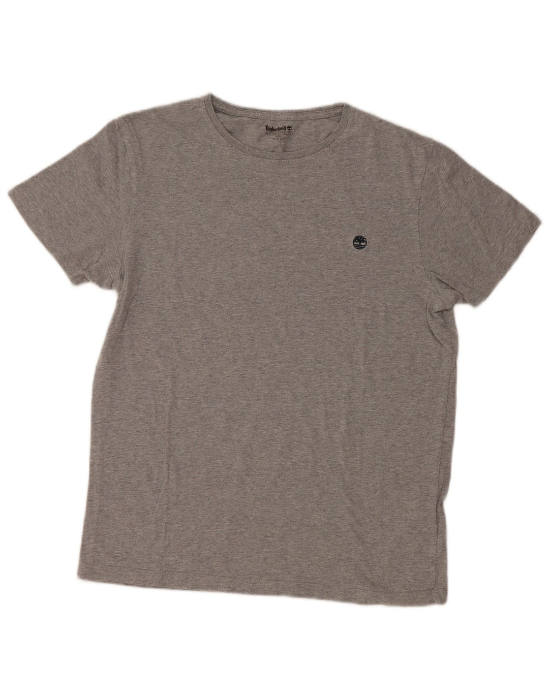 Camiseta masculina Timberland Slim Fit Top cinza médio algodão