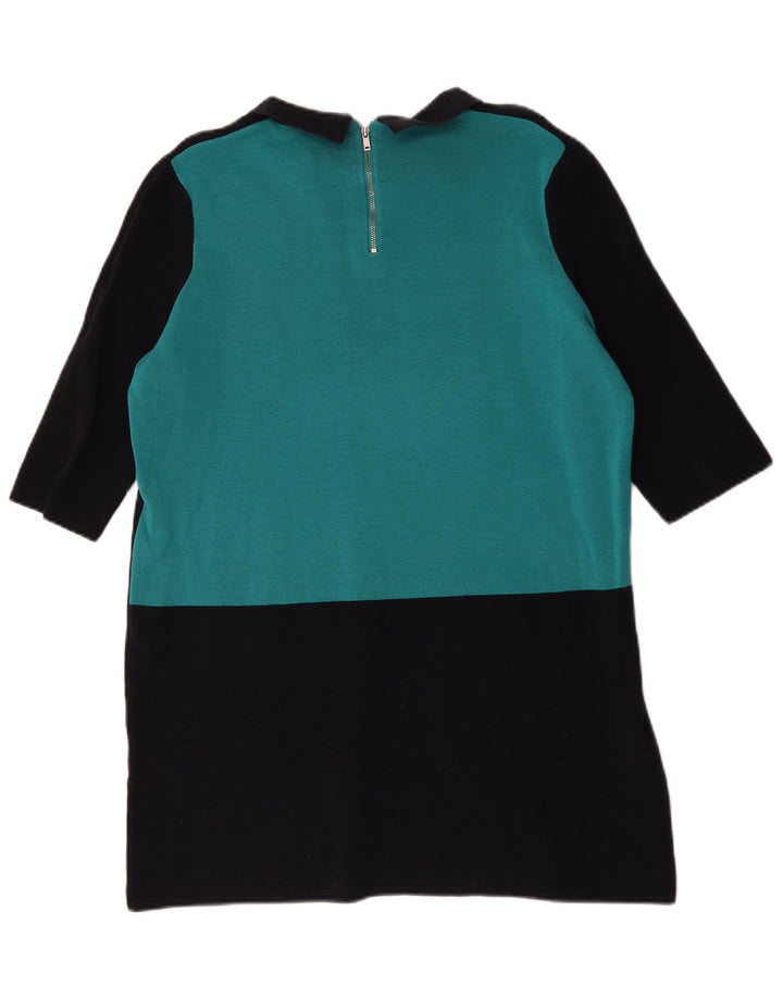 Vestido feminino Cos Shift UK 16 grande algodão colorido preto