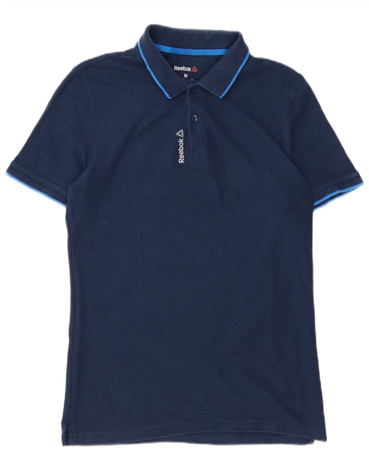Camisa polo masculina REEBOK médio algodão azul marinho