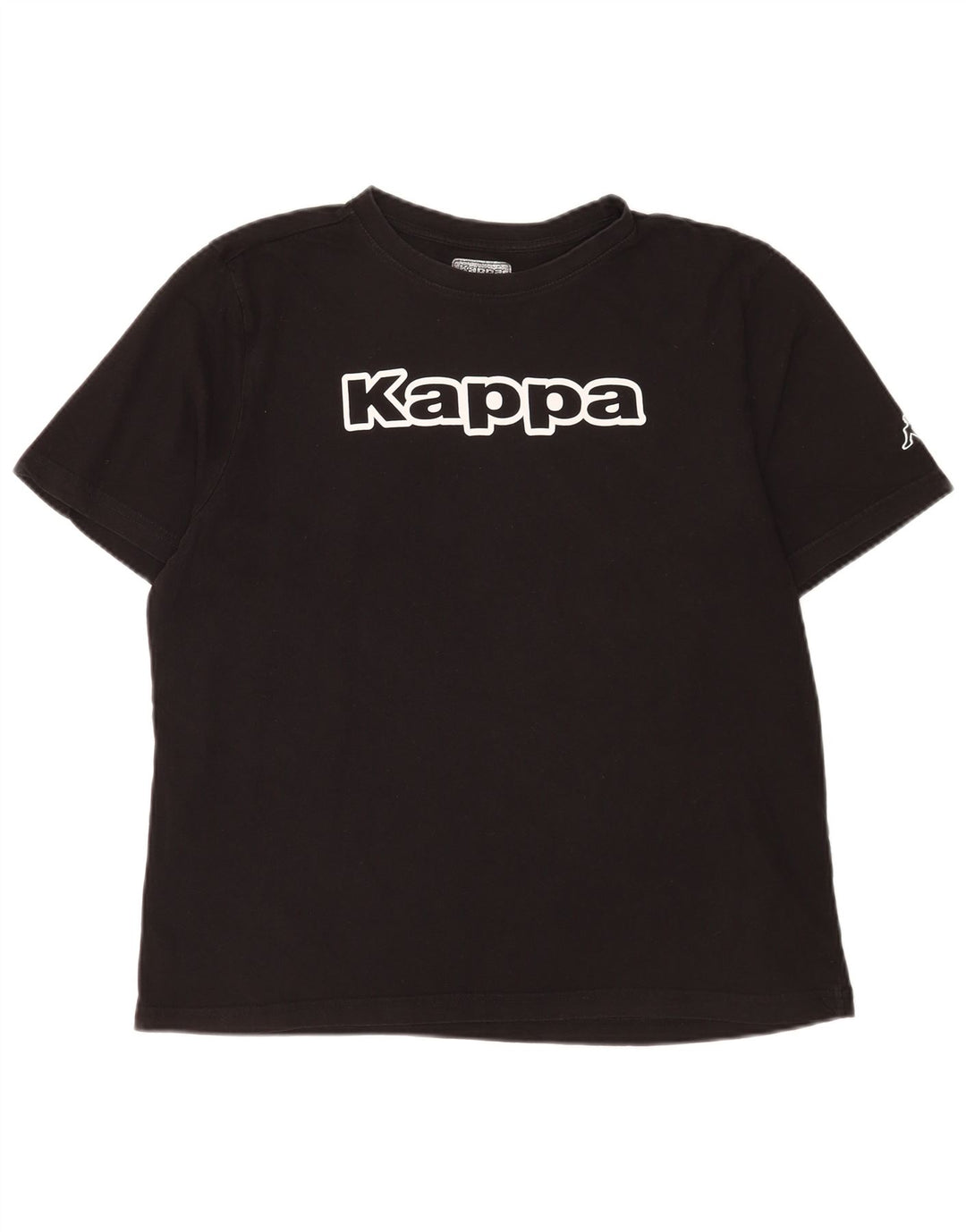 Camiseta gráfica masculina Kappa Top grande preto