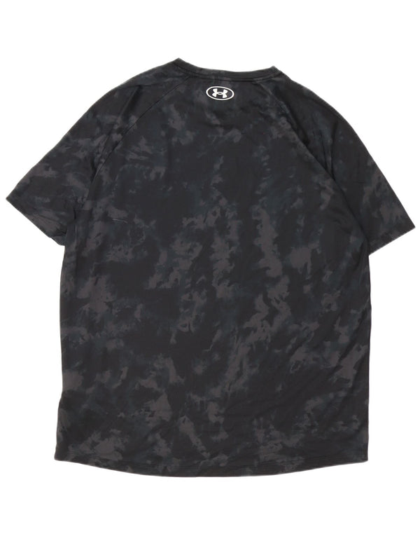 Camiseta masculina Under Armour Heat Gear Graphic Top XL preto tie-dye poliéster