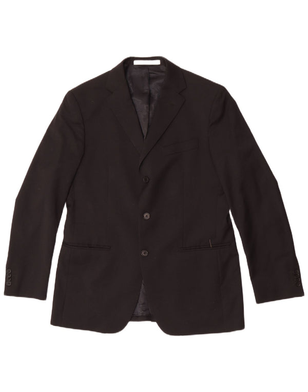 Jaqueta Blazer Masculina Ferre com 3 Botões IT 52 XL Lã Preta