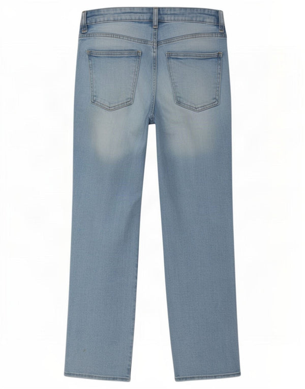 Calça jeans reta feminina Zara EU 36 XS W26 L25 azul
