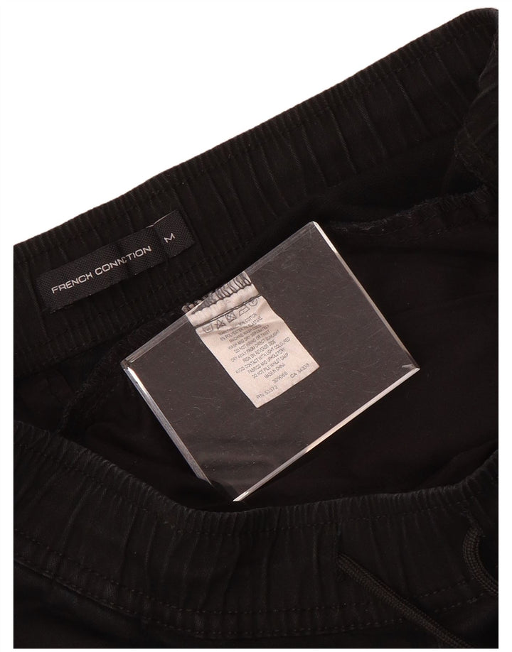 Calça de treino masculina French Connection Joggers médio algodão preto