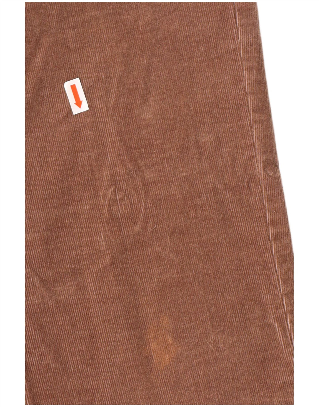 Calça feminina de veludo cotelê Benetton Slim Fit W32 L32 marrom