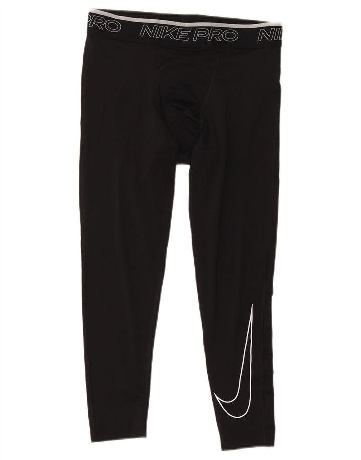 Leggings Nike Masculino Dri Fit Graphic Capri Médio Preto Poliéster