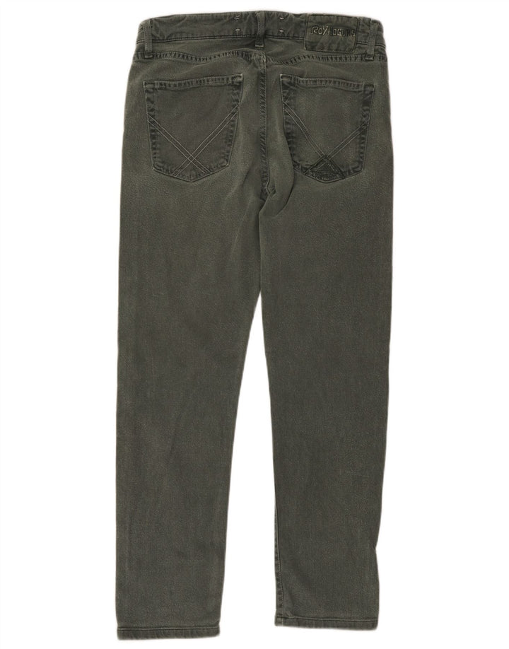 Calça jeans reta masculina Roy Rogers W34 L28 verde Lyocell