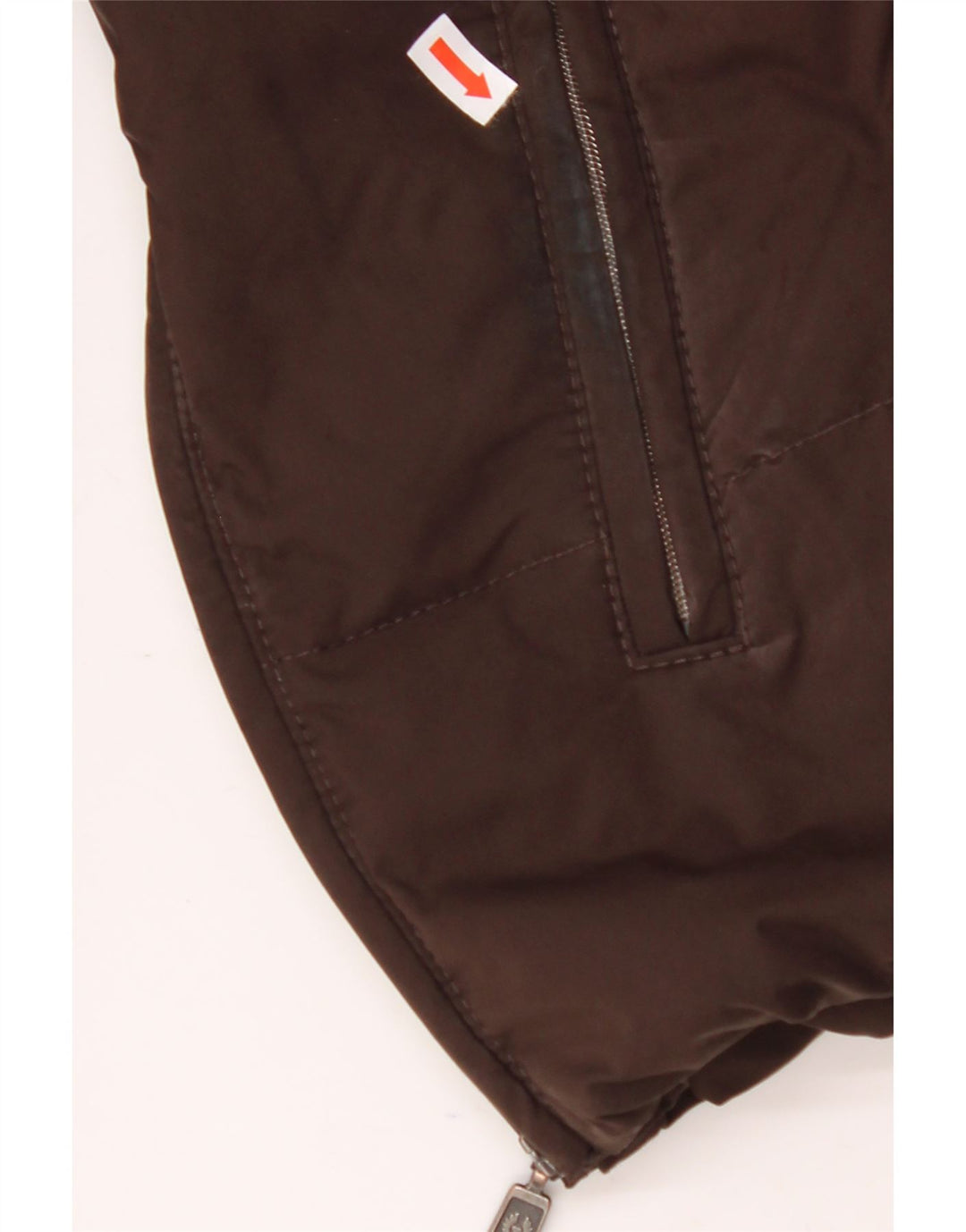 Jaqueta feminina acolchoada com capuz BELSTAFF IT 46 grande marrom nylon