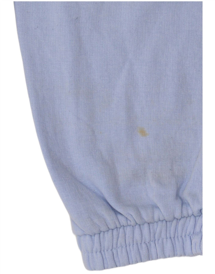 Calça de treino feminina Zara Joggers UK 10 poliéster azul pequeno