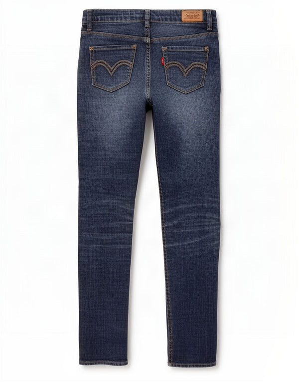 Jeans skinny para meninas Levi's 9-10 anos W26 L26 Azul Ramie