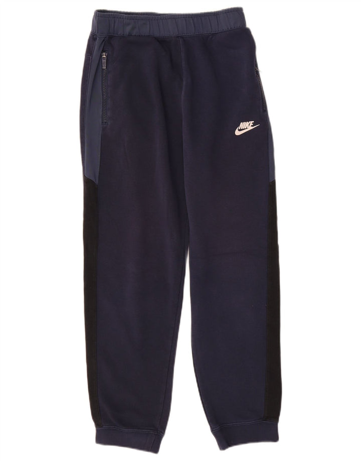 NIKE Meninos Calças de treino Joggers 13-14 anos XL Azul marinho Colourblock