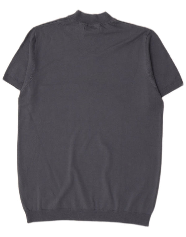 Camiseta masculina Zara Top médio azul viscose